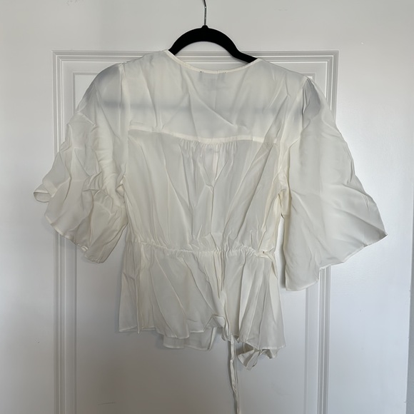 7 for all mankind blouse. - white/cream - size xs - new with tags - Picture 3 of 7